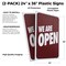 Signmission We Are Open, Plastic Signs Only 24 Inch x 36 Inch, Corrugated Plastic, 2PK CSB-2436-2PACK-30431 - alternate 2