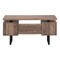Homeroots 60" Brown and Black With Three Drawers 333517 - alternate 5