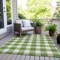 Homeroots 3' X 5' Green And Gray Plaid Washable Indoor Outdoor Area Rug 595385 - alternate 5