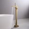 Kibi Cube Floor Mount Tub Filler, Hand Shower - Brushed Brass KTF302BB - alternate 7