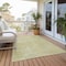 Homeroots 9' X 12' Gold Abstract Washable Non Skid Indoor Outdoor Area Rug 564258 - alternate 6