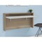 Homeroots 39" White and Natural Wall Mounted Floating Desk 403783 - alternate 4