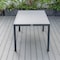 Leisuremod Chelsea Aluminum Outdoor 63in Dining Table, Black CT63BL - alternate 6
