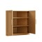 Homeroots Set Of Four Brown Wood Corner Accent Cabinet With Two Doors 712121 - alternate 4