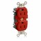 Leviton Straight Blade Receptacle, 5-15R, 15 A, 125V AC, Surface Mount, Self-Grounded M8200-R - alternate 1
