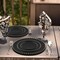 Smarty Had A Party 10" Black with Gold Pearl String Round Disposable Plastic Dinner Plates, 120PK 8870-BG-CASE - alternate 7