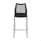 Flash Furniture HERCULES Series Black Stack Bar Stool with Air-Vent Back and Black Powder Coated Sled Base, 3PK 3-RUT-498A-BS-BK-GG - alternate 6