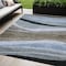 Homeroots 5' X 8' Brown Blue And Gray Abstract Washable Indoor Outdoor Area Rug 603672 - alternate 1