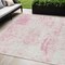Homeroots 5' X 8' Pink And Ivory Abstract Washable Indoor Outdoor Area Rug 612960 - alternate 1
