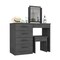 Homeroots 50" Gray Four Drawer Combo Dresser 492001 - alternate 2