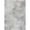 Homeroots 3' X 5' Silver Gray And Ivory Abstract Washable Indoor Outdoor Area Rug 577625 - alternate 5
