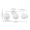 Jonathan Y Louis Parisian Globe 25" 3-Light Metal/Frosted Glass Modern Contemporary LED Vanity Light, White JYL3536D - alternate 6