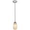 Access Lighting Champagne, Pendant, Brushed Steel Finish, White Stone Glass 28012-1R-BS/WHST - alternate 3