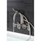 Kingston Brass 7-Inch Adjustable Wall Mount Clawfoot Tub Faucet, Brushed Nickel AE8158RX - alternate 4