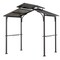 Sunjoy 8 ft. x 5 ft. Brown Steel 2-tier Grill Gazebo Hardtop A104002820 - alternate 1