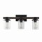 Jonathan Y Bungalow 22.75" 3-Light Iron/Seeded Glass Rustic Farmhouse LED Vanity Light, Oil Rubbed Bronze JYL7509A - alternate 10