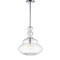 Jonathan Y Bettina 13.37" Glass/Metal LED Pendant, Chrome/Clear JYL6402A - alternate 10