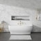 Anzzi Freestanding Tub, 64.9 in L, 30.7 in W, Brushed Gold, Acrylic, Center FT-AZ112-473BG - alternate 4