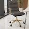 Leisuremod Regina Modern Executive Leather Office Chair, Titanium Grey RO19GRL - alternate 5