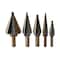 Drill America 5 Piece HSS Black & Gold Step Drill Bit Set (Sizes No 1 - No 5) STE1-5SET - alternate 1
