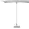 Homeroots 8ft White Polyester Square Market Patio Umbrella 491958 - alternate 5