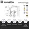 Kingston Brass Bathroom Plumbing Supply Kit, 1/2" NPT Female Inlet x 3/8" O.D. Compression Outlet, Matte Black KPK400 - alternate 2