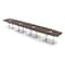 Skutchi Designs Boat Conference Table With Power Unit, 48 in W, 240 in L, Brown HAR-BOT-48x240-DOU-H3041-ESIL - alternate 1