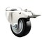 Service Caster 3.5 Inch 316SS Black Polyurethane Swivel Bolt Hole Caster with Total Lock Brake SCC-SS316BHTTL20S3514-PPUB-BLK - alternate 1