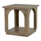 Homeroots 24" Brown Distressed Solid Wood Square Floor Shelf End Table 605353 - alternate 4