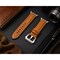 Elegani Leather Band Compatible with Apple Watch 49mm, Light Brown, Light Brown/Rose Gold/Yellow Gold Buckle OWLSPAM-LBRN-49 - alternate 4