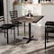 Flash Furniture Bennett 30 in x 48 in Solid Wood Indoor Tabletop in Dark Brown with 23.75 in x 29.5 in Dining Height GSF-REC3048-DKBRN-T2230-GG - alternate 7
