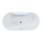 Kingston Brass 63" Acrylic Oval Double Ended Freestanding Tub with Drain, Glossy White/Polished Nickel VT7DE633023C426 - alternate 1