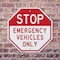 Signmission Stop Emergency Vehicles Only, 6 inch X 6 inch, Plastic Sign, 2PK OC-P-2PACK-6-302 - alternate 5