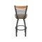 Holland Bar Stool Co Eleanor 30in Swivel Bar Stool with Pewter Finish, Medium Back and Canter Earth Seat 880 - alternate 7