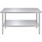 Amgood 30 in. x 60 in. All Stainless Steel Work Table, 35in. Height Commercial Prep Table with AMG WTSS-3060-Z - alternate 6