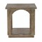 Homeroots 24" Brown Distressed Solid Wood Square Floor Shelf End Table 605353 - alternate 5