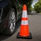 Dsv Standard Traffic Safety Cone 28" with Heavy Black Base and Reflective Collars, Orange, PVC 97128 - alternate 3