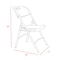 Regency Trestle Series Rectangular Blow Mold Folding Chair, 12PK 4200WH12PK - alternate 4
