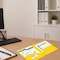 C-Line Products 8-1/2" x 11" Yellow Two-Pocket 3-Hole Punch Heavyweight Poly Portfolio Folder, 25EA/BX, 6BX/CT 33936-BX - alternate 3