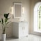 James Martin Vanities Bellshire 30" Single Vanity, Bright White w/ 3 CM Eternal Jasmine Pearl Silestone Top 660-V30-BW-3EJP - alternate 5