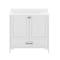 Flash Furniture Haven 36in. Vanity w/Sink, Storage Cabinet w/Gold Hardware, Bottom Drawer, Marble Countertop, Wht FS-BN-4-36-KD-WH-HDGLD-GG - alternate 7