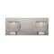Besa Lighting Keno Vanity, Smoke Sand, Satin Nickel Finish, 2x3W LED 2WF-KENOSM-LED-SN - alternate 1