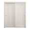Sartodoors Sliding Closet Bypass Doors 84 x 80 inches, Ego 5006 Painted White Oak, Rails Hardware Set, Wood EGO5006DBD-PWO-84 - alternate 1