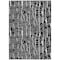 Homeroots 3' X 5' Black And Ivory Abstract Washable Indoor Outdoor Area Rug 588492 - alternate 6