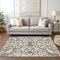 Homeroots 3' X 5' Taupe And Ivory Damask Washable Indoor Outdoor Area Rug 614461 - alternate 9