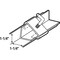 Prime-Line Prime-Line Silver Steel Handrail Bed Frame Clamp 1/4 inch Ga. 1.25 in. L 20 lb U 9006 - alternate 3