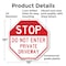 Signmission Stop Do Not Enter Private Driveway, 10 Inch X 10 Inch, Plastic Sign OC-P-10-278 - alternate 5