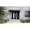Vdomdoors Metal Double Doors Deux 6500 Black Enamel Frosted Glass 1 Sidelight Entry Modern Painted 86x80 (W72 DEUX6500DEXD-BLK-W72+14xH80-LH-O - alternate 3