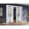 Sartodoors Sliding Closet Double Bi-fold Doors, Felicia 3309 White Silk with Frosted Glass, Sturdy Tracks Mol FELICIA3309DBF-BEM-96 x 96 (4* 24x96) - alternate 3