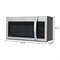 Koolmore 30 in. 1.5 cu.ft Over-the-Range Convection Microwave Oven in Black KM-MOTC-15SS KM-MOTC-15SS - alternate 6